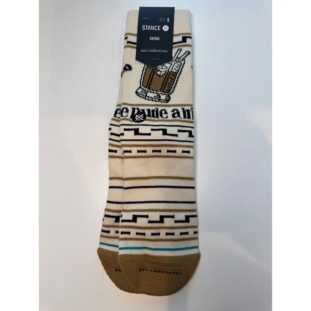 STANCE x‎ Big Lebowski Dude Crew Socks Small = Men 3-5.5  and Women 5-7.5 Casual